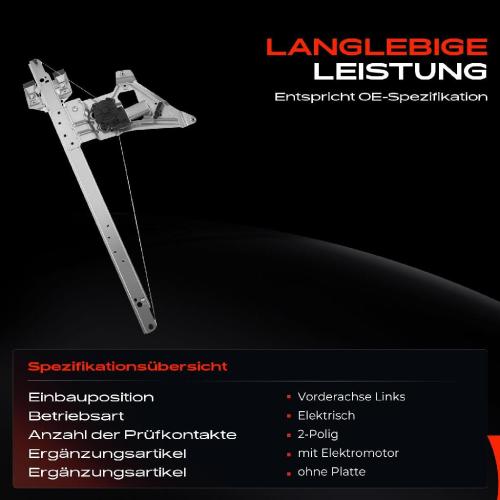 Frankberg 1x Fensterheber Vorne Links für Mercedes-Benz Sprinter 5-T B906 2006-2009 Bild Frankberg 1x Fensterheber Vorne Links für Mercedes-Benz Sprinter 5-T B906 2006-2009