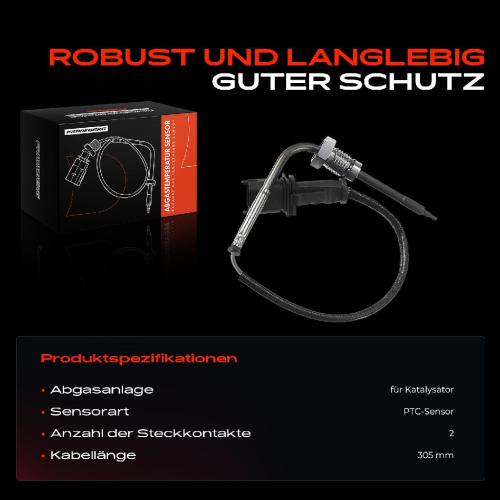 Frankberg 1x Abgastemperatursensor für Fiat Idea Linea Lancia Musa 1.3L 2008-2018 Bild Frankberg 1x Abgastemperatursensor für Fiat Idea Linea Lancia Musa 1.3L 2008-2018