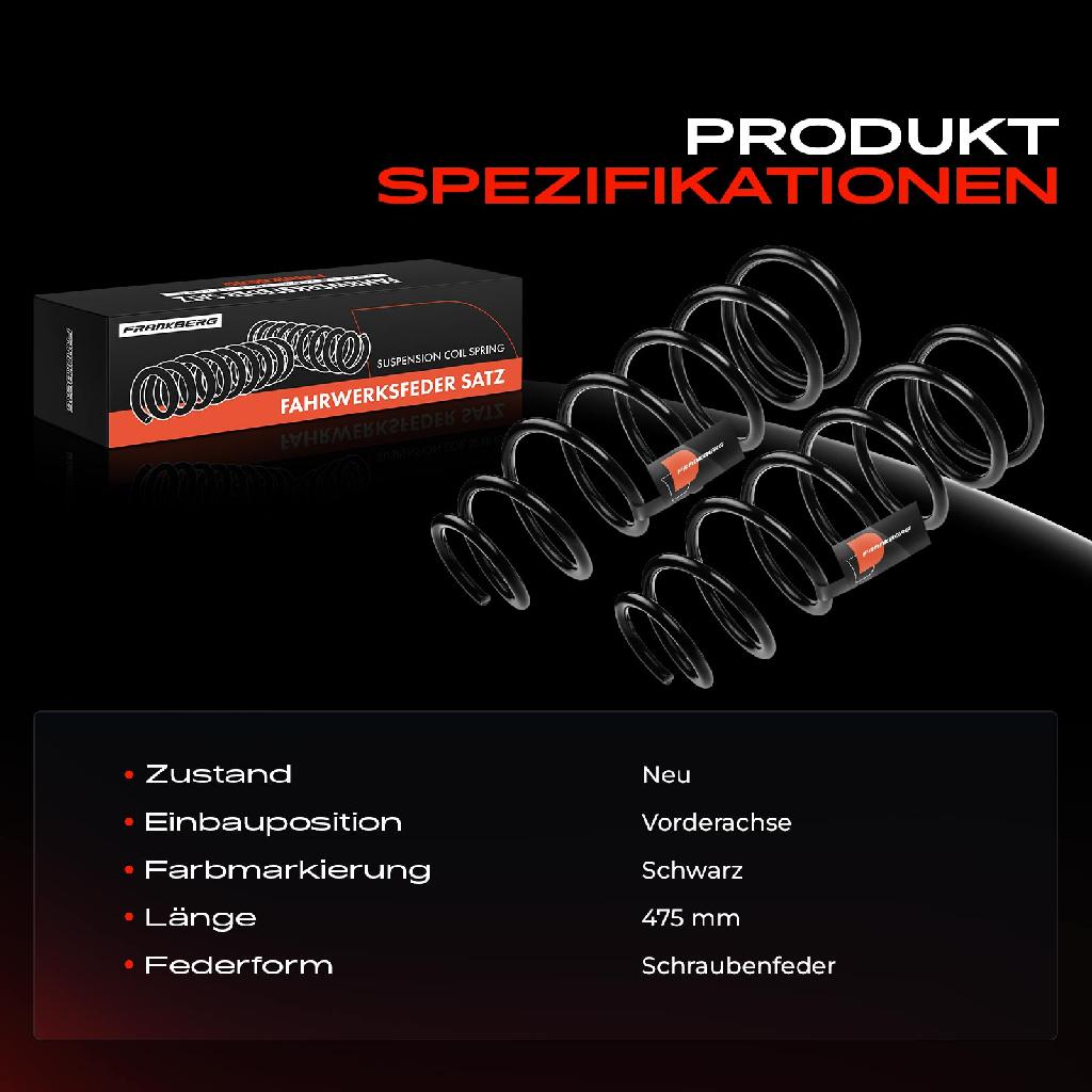 2x Fahrwerksfeder Vorderachse für Toyota Land Cruiser 80 J8 4.5L 1992-1995