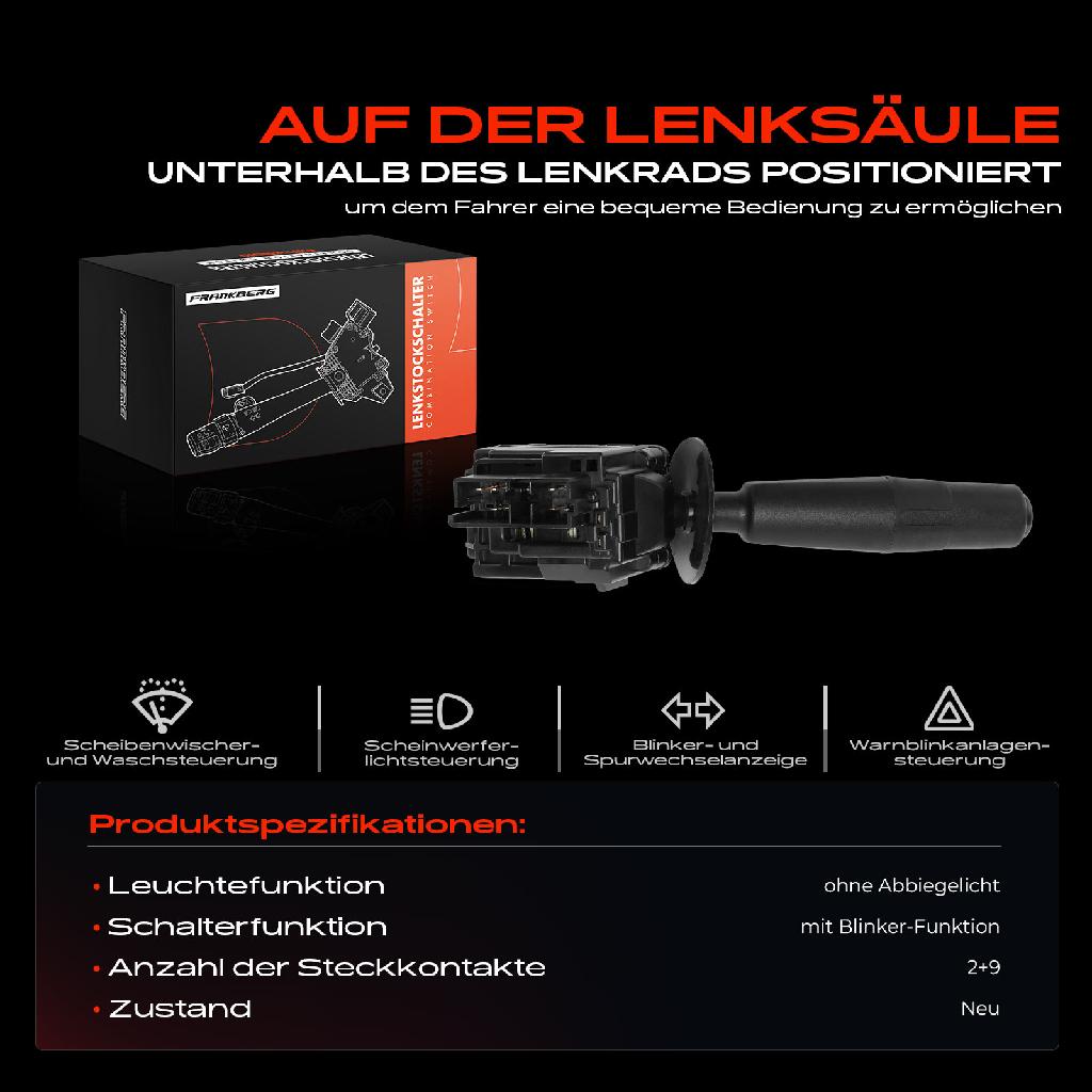 1x Kombischalter Lenkstockschalter für Peugeot 306 7B N3 N5 106 I 1A 1C 1.0L-2.0L