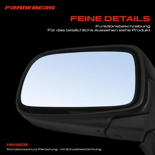Frankberg 1x Außenspiegel Links für Toyota Yaris P1 1.0L 1.3L 1.4L 1.5L 1999-2003 Bild Frankberg 1x Außenspiegel Links für Toyota Yaris P1 1.0L 1.3L 1.4L 1.5L 1999-2003