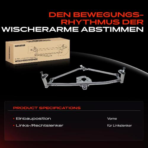 Frankberg 1x Wischergestänge Vorne für VW Golf IV Audi A3 Seat Leon Skoda Bild Frankberg 1x Wischergestänge Vorne für VW Golf IV Audi A3 Seat Leon Skoda