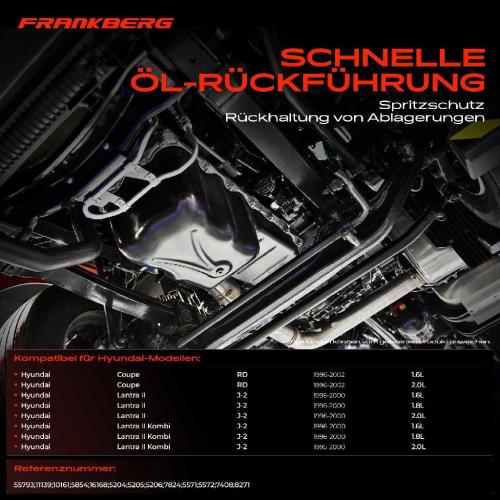 Frankberg 1x Ölwanne Motorölwanne für Hyundai Coupe RD Lantra II Kombi J-2 1.6L-2.0L Bild Frankberg 1x Ölwanne Motorölwanne für Hyundai Coupe RD Lantra II Kombi J-2 1.6L-2.0L