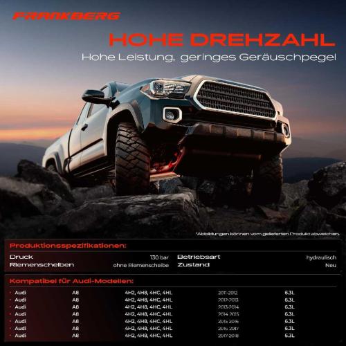 1x Servopumpe hydraulisch für Audi A8 4H2 4H8 4HC 4HL W12 6.3L 2011-2018 Bild 1x Servopumpe hydraulisch für Audi A8 4H2 4H8 4HC 4HL W12 6.3L 2011-2018