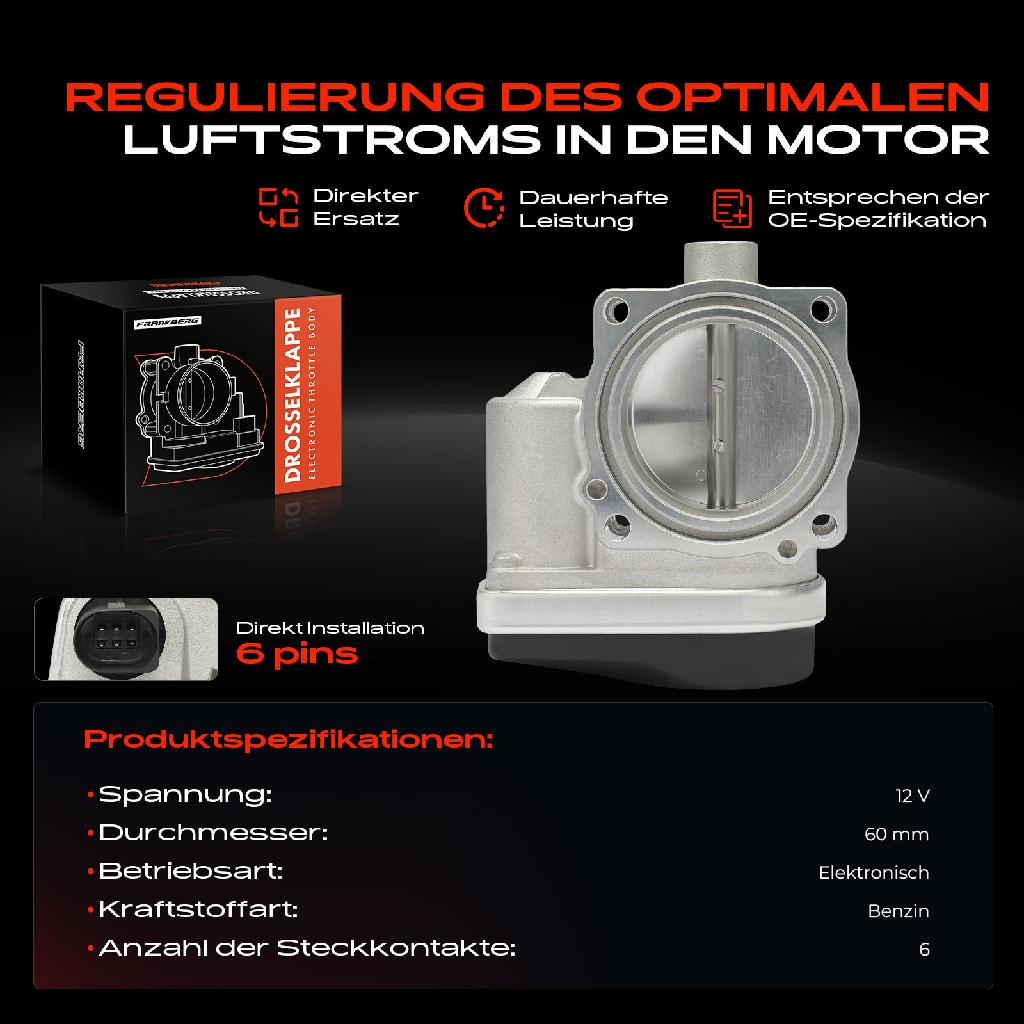 1x Drosselklappe Drosselklappenstutzen für Renault Twingo II CN0 Wind E4M 1.6L