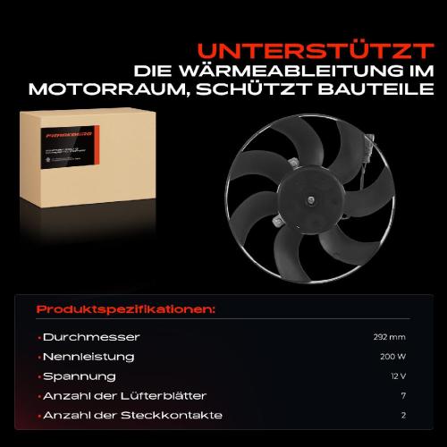 Frankberg 1x Motorkühller Einfachlüfter ohne Kühlerlüfterrahmen VW Golf Plus 5 Passsat B7 Audi Bild Frankberg 1x Motorkühller Einfachlüfter ohne Kühlerlüfterrahmen VW Golf Plus 5 Passsat B7 Audi
