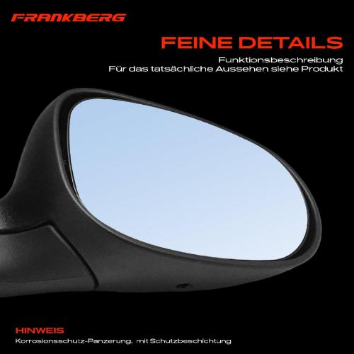 Frankberg 1x Außenspiegel Rechts für Ford KA RU8 1.2L 2008-2016 Bild Frankberg 1x Außenspiegel Rechts für Ford KA RU8 1.2L 2008-2016