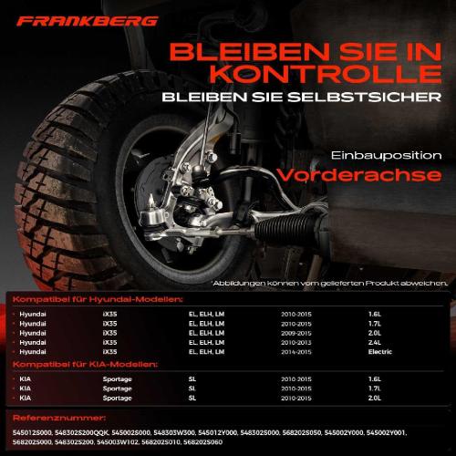 1x Querlenker Satz Vorderachse für Hyundai iX35 EL ELH LM KIA Sportage SL 1.6L 1.7L 2.0L 2.4L 2009-2015 Bild 1x Querlenker Satz Vorderachse für Hyundai iX35 EL ELH LM KIA Sportage SL 1.6L 1.7L 2.0L 2.4L 2009-2015