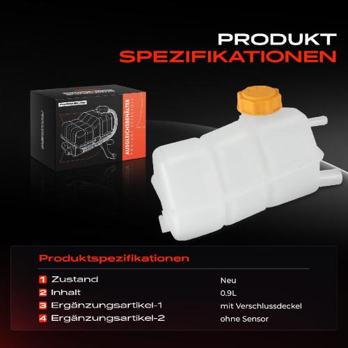 1x Ausgleichsbehälter Kühlmittelbehälter für Ford KA RB 1.3L 1996-2001 Bild 1x Ausgleichsbehälter Kühlmittelbehälter für Ford KA RB 1.3L 1996-2001