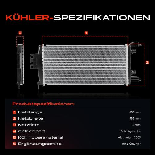 1x Kühler Wasserkühler Motorkühler für Renault Grand Scénic IV R9 Scénic IV J9 Bild 1x Kühler Wasserkühler Motorkühler für Renault Grand Scénic IV R9 Scénic IV J9