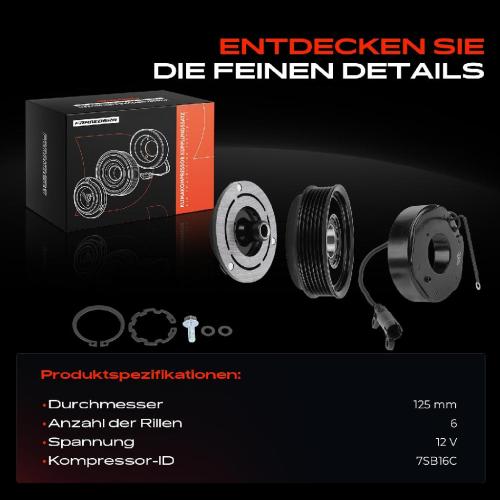 1x Magnetkupplung Klimakompressor für Mercedes-Benz W202 W210 W163 B903 Rover MG Bild 1x Magnetkupplung Klimakompressor für Mercedes-Benz W202 W210 W163 B903 Rover MG