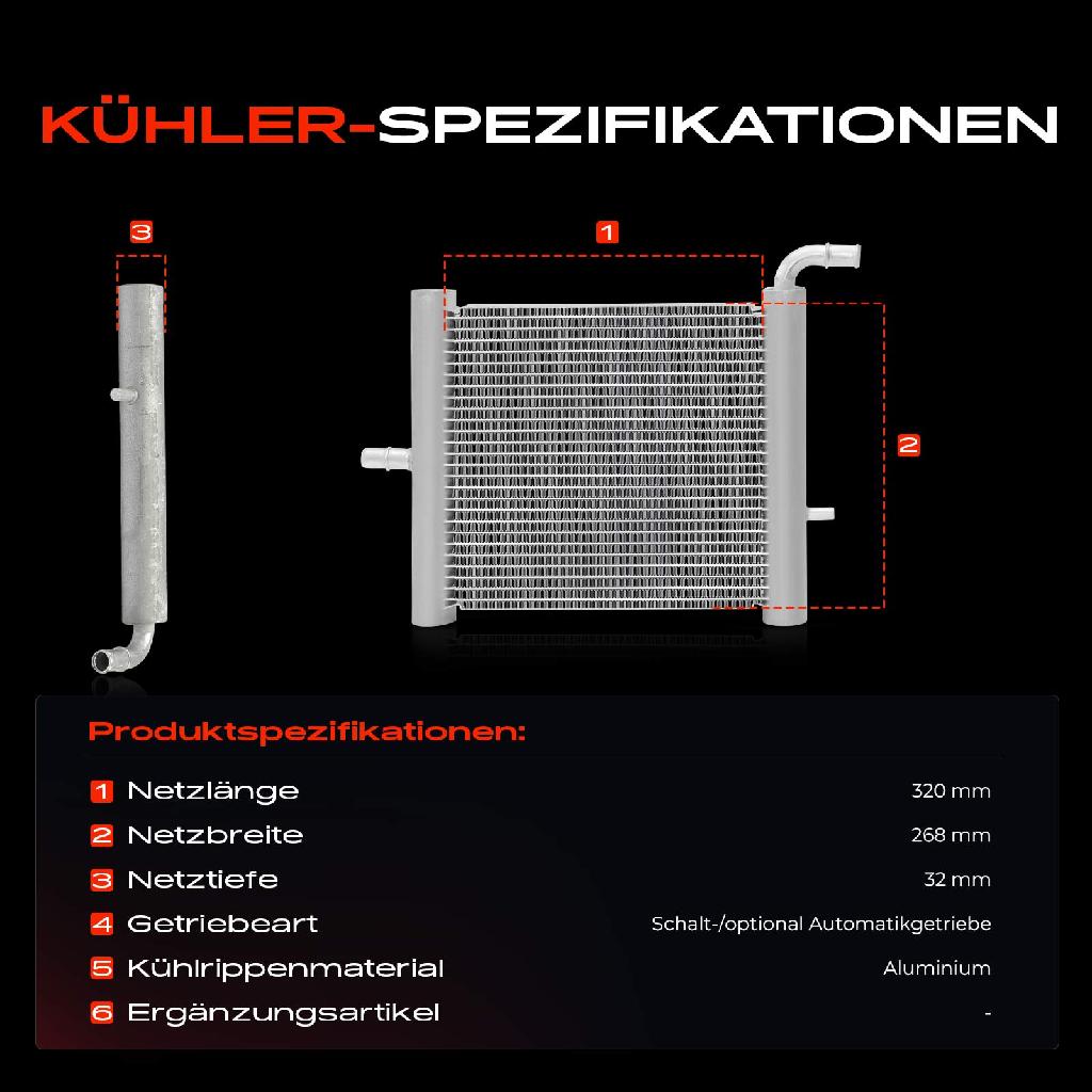 1x Kühler Wasserkühler Motorkühler für Land Rover Discovery V Van Range Rover