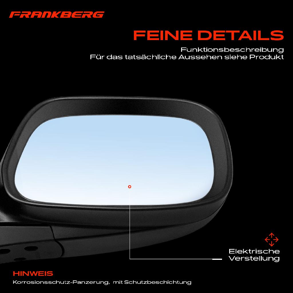 1x Außenspiegel Rechts für Toyota Corolla E12 1.4L 1.6L 1.8L 2.0L 2001-2004