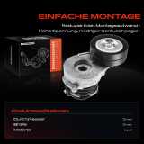 1x Spannrolle Riemenspanner für Opel Astra G H Combo Corsa C 1.7L