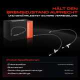 2x Seilzug Feststellbremse Hinterachse beidseitig für Mercedes-Benz C-Klasse W202 S202 CLK C208 A208