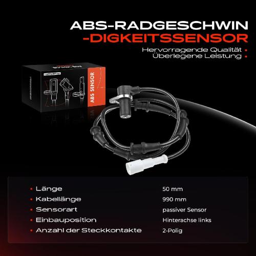 1x ABS Sensor Hinterachse links für Honda Civic VI Aerodeck Fastback Hatchback MG ZS Rover 200 Cabriolet Bild 1x ABS Sensor Hinterachse links für Honda Civic VI Aerodeck Fastback Hatchback MG ZS Rover 200 Cabriolet