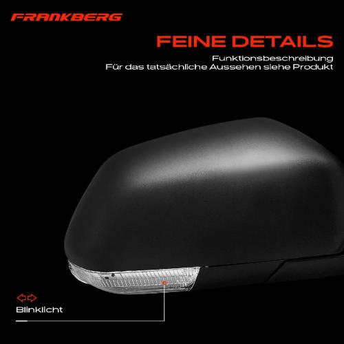 Frankberg 1x Außenspiegel Rechts für VW Polo 9A 9N 9N 1.2L 1.4L 1.6L 1.8L 1.9L 2.0L 2001-2009 Bild Frankberg 1x Außenspiegel Rechts für VW Polo 9A 9N 9N 1.2L 1.4L 1.6L 1.8L 1.9L 2.0L 2001-2009