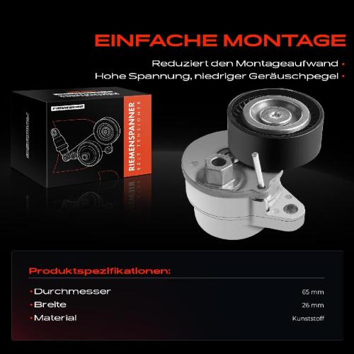 1x Spannrolle Riemenspanner für Mercedes-Benz W204 W205 W212 W166 Bild 1x Spannrolle Riemenspanner für Mercedes-Benz W204 W205 W212 W166