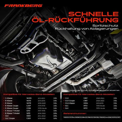 Frankberg 1x Ölwanne Motorölwanne für Mercedes-Benz C-Klasse E-KlasseE GLC GLE GLK-Klasse SLC Bild Frankberg 1x Ölwanne Motorölwanne für Mercedes-Benz C-Klasse E-KlasseE GLC GLE GLK-Klasse SLC