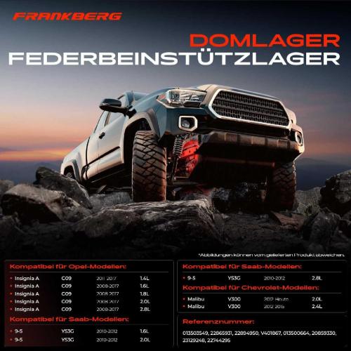 1x Domlager Federbeinstütz lager für Chevrolet Opel Insignia A Saab Bj ab 2008 Bild 1x Domlager Federbeinstütz lager für Chevrolet Opel Insignia A Saab Bj ab 2008