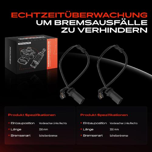 2x Warnkontakt Bremsbelagverschleiß Vorderachse für Audi A6 C7 4G2 4GC A7 4GA 4GF Bild 2x Warnkontakt Bremsbelagverschleiß Vorderachse für Audi A6 C7 4G2 4GC A7 4GA 4GF