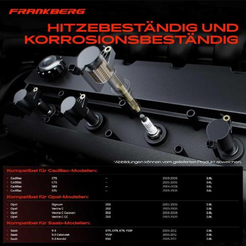 Frankberg 1x Zündmodul Zündspule für Cadillac CTS SRX STS Opel Signum Vectra C Caravan CC Saab 9-3 Cabriolet Kombi Bild Frankberg 1x Zündmodul Zündspule für Cadillac CTS SRX STS Opel Signum Vectra C Caravan CC Saab 9-3 Cabriolet Kombi