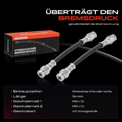 2x Bremsschlauch Bremsschläuche Hinterachse Links oder Rechts für VW Golf 3 1H 4 1E Seat Cordoba Bild 2x Bremsschlauch Bremsschläuche Hinterachse Links oder Rechts für VW Golf 3 1H 4 1E Seat Cordoba