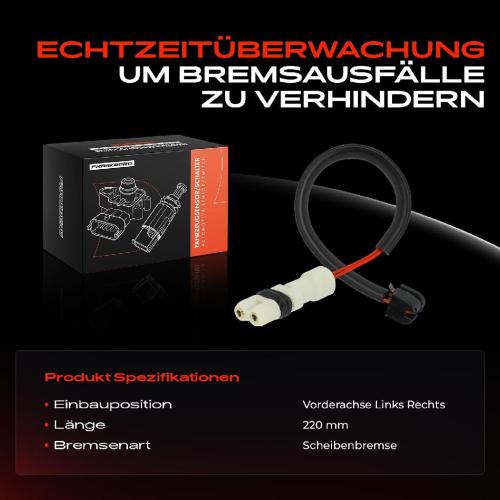 1x Warnkontakt Bremsbelagverschleiß Vorderachse für Porsche 928 4.7L 5.0L 1983-1991 Bild 1x Warnkontakt Bremsbelagverschleiß Vorderachse für Porsche 928 4.7L 5.0L 1983-1991