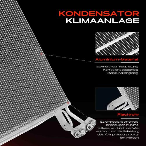 Frankberg 1x Kondensator Klimaanlage für Seat Alhambra 710 711 VW Sharan 7N1 7N2 Bild Frankberg 1x Kondensator Klimaanlage für Seat Alhambra 710 711 VW Sharan 7N1 7N2