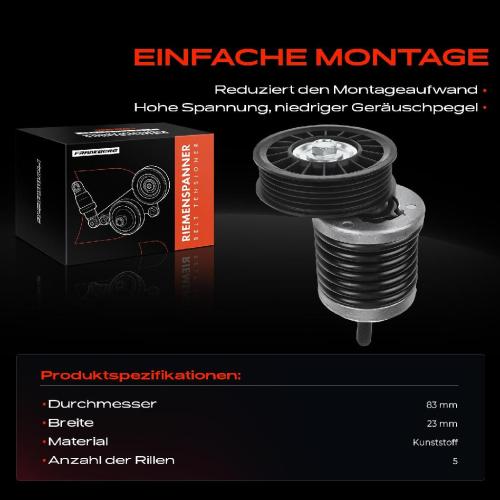 1x Spannrolle Riemenspanner für VW Passat 3B2 3B5 Audi A4 A6 4B2 4B5 1995-2001 Bild 1x Spannrolle Riemenspanner für VW Passat 3B2 3B5 Audi A4 A6 4B2 4B5 1995-2001