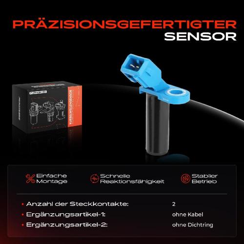 1x Kurbelwellensensor Impulsgeber für Ford Focus II III C-Max Fiesta V VI Mondeo Mazda 2 Volvo Bild 1x Kurbelwellensensor Impulsgeber für Ford Focus II III C-Max Fiesta V VI Mondeo Mazda 2 Volvo