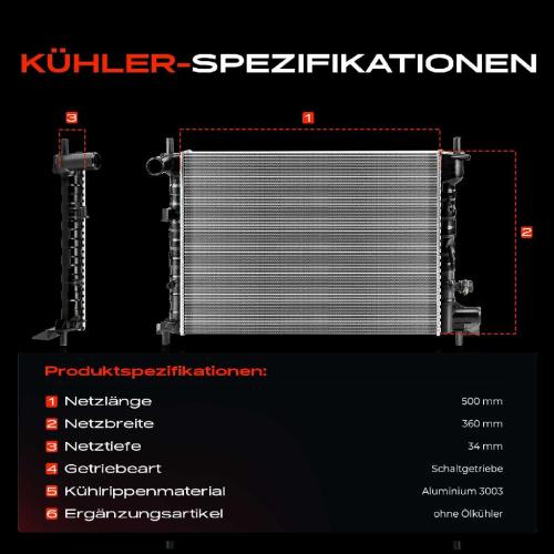 1x Kühler Wasserkühler Motorkühler für Ford Fiesta IV Puma Mazda 121 III 1.2L-1.8L Bild 1x Kühler Wasserkühler Motorkühler für Ford Fiesta IV Puma Mazda 121 III 1.2L-1.8L