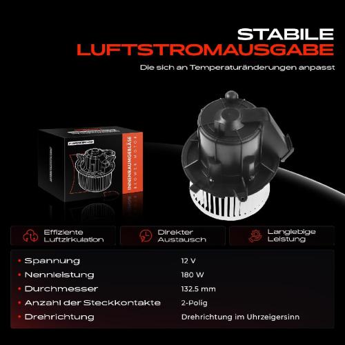 Frankberg 1x Gebläsemotor Innenraumgebläse für Citroën C3 II C4 Cactus DS3 DS DS3 2009-2022 Bild Frankberg 1x Gebläsemotor Innenraumgebläse für Citroën C3 II C4 Cactus DS3 DS DS3 2009-2022