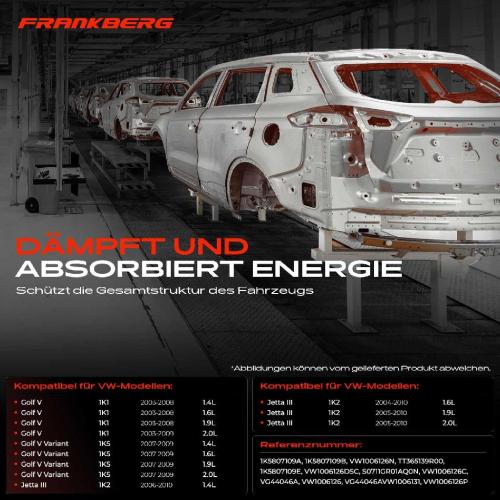 1x Stossfänger Stoßstangenträger für VW Golf V 1K1 1K5 Jetta III 1K2 Bild 1x Stossfänger Stoßstangenträger für VW Golf V 1K1 1K5 Jetta III 1K2