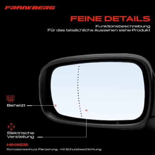 Frankberg 1x Au enspiegel Links f r Renault Grand Sc nic II JM0/1 2003-2009 Bild Frankberg 1x Au enspiegel Links f r Renault Grand Sc nic II JM0/1 2003-2009