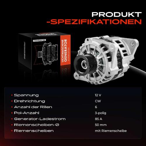 1x Lichtmaschine Generator für Chevrolet Rezzo U100 Daewoo Nubira KLAJ Rezzo Bild 1x Lichtmaschine Generator für Chevrolet Rezzo U100 Daewoo Nubira KLAJ Rezzo