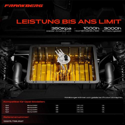 1x Kraftstoffpumpe für Opel Meriva B MPV S10 1.2L 2010-2014 Bild 1x Kraftstoffpumpe für Opel Meriva B MPV S10 1.2L 2010-2014