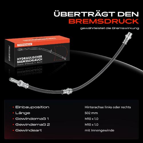 1x Bremsschlauch Bremsschläuche Hinterachse Links oder Rechts für BMW 3er E46 316i 318d 320i 325i 328i Bild 1x Bremsschlauch Bremsschläuche Hinterachse Links oder Rechts für BMW 3er E46 316i 318d 320i 325i 328i