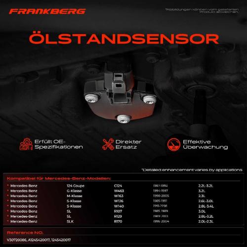 1x Ölstandsensor für Mercedes-Benz C/E-Klasse W202 W201 W210 W124 Bild 1x Ölstandsensor für Mercedes-Benz C/E-Klasse W202 W201 W210 W124