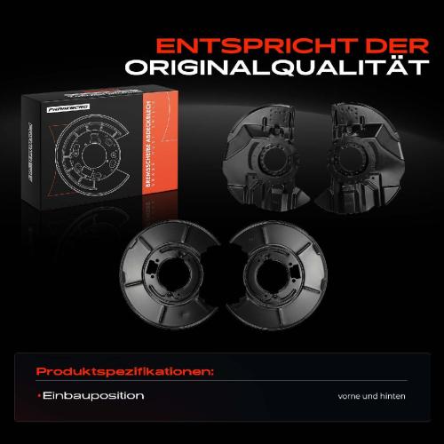 Frankberg 4x Ankerblech Bremsscheibe Vorne und Hinten für BMW 3er Cabriolet Coupe Touring E46 E85 2.0L Bild Frankberg 4x Ankerblech Bremsscheibe Vorne und Hinten für BMW 3er Cabriolet Coupe Touring E46 E85 2.0L