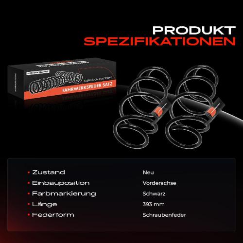 Frankberg 2x Fahrwerksfeder Vorderachse für BMW X3 F25 2.0L 3.0L 2010-2017 Bild Frankberg 2x Fahrwerksfeder Vorderachse für BMW X3 F25 2.0L 3.0L 2010-2017