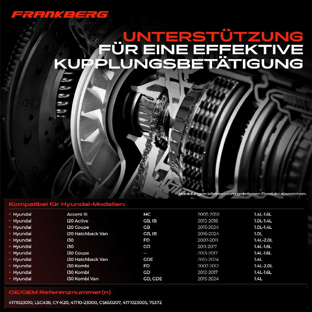 1x Kupplungsnehmerzylinder für Hyundai Accent Elantra Tucson KIA Cee'D Optima Rio