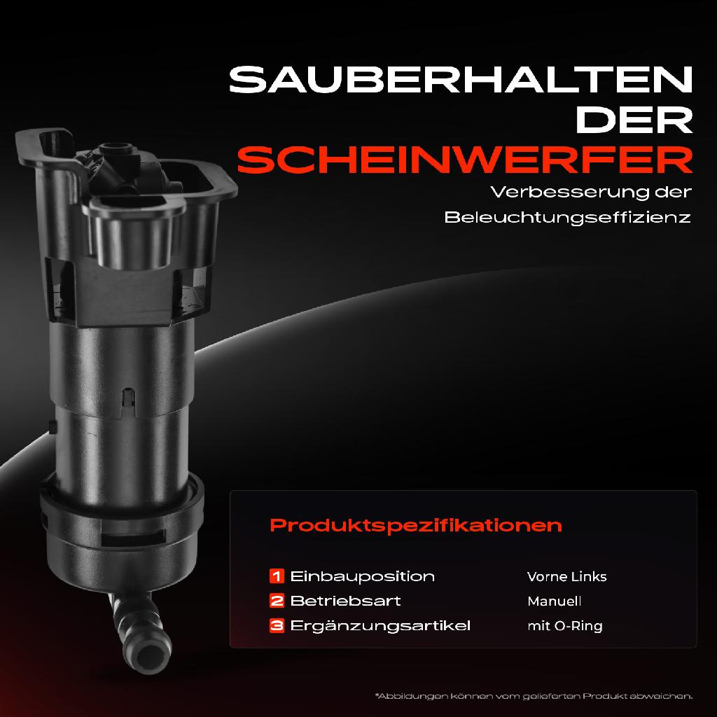 1x Scheinwerferreinigung Waschwasserdüse Vorne Links für Audi A4 8E B6 2000-2004