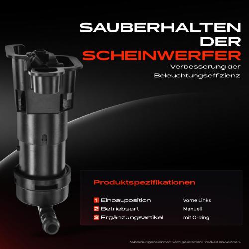 1x Scheinwerferreinigung Waschwasserdüse Vorne Links für Audi A4 8E B6 2000-2004 Bild 1x Scheinwerferreinigung Waschwasserdüse Vorne Links für Audi A4 8E B6 2000-2004