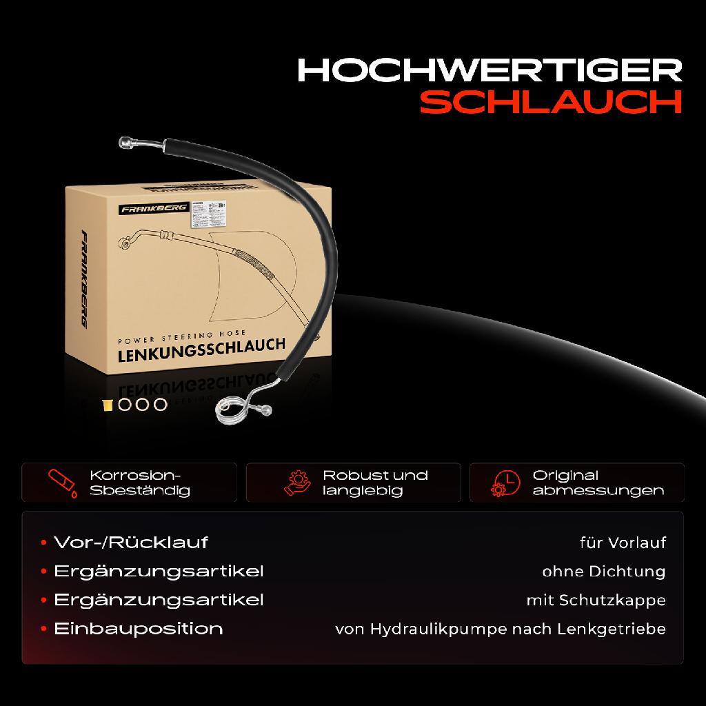 1x Servolenkung Schlauch für VW Passat 3B Audi A4 8D B5 A6 4B C5 1994-2005