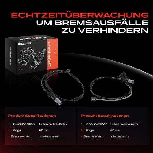 2x Warnkontakt Bremsbelagverschleiß Hinterachse für BMW 1er F40 2 Active Tourer F45 F46 X1 MINI F54 Bild 2x Warnkontakt Bremsbelagverschleiß Hinterachse für BMW 1er F40 2 Active Tourer F45 F46 X1 MINI F54
