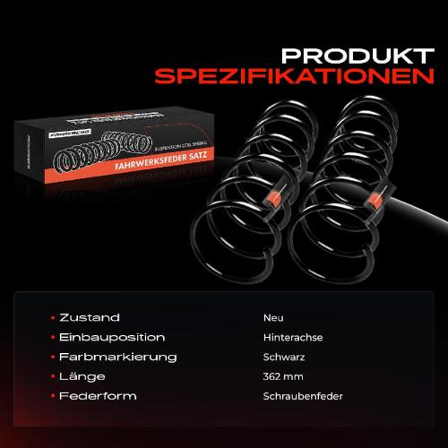 Frankberg 2x Fahrwerksfeder Hinterachse für Ford Mondeo I GBP Stufenheck 1993-1996 Bild Frankberg 2x Fahrwerksfeder Hinterachse für Ford Mondeo I GBP Stufenheck 1993-1996