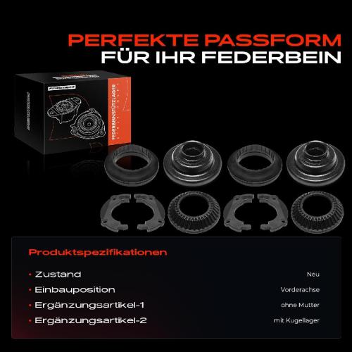 2x Domlager Federbeinstütz lager für Opel Astra H Zafira B A04 2004-2014 Bild 2x Domlager Federbeinstütz lager für Opel Astra H Zafira B A04 2004-2014
