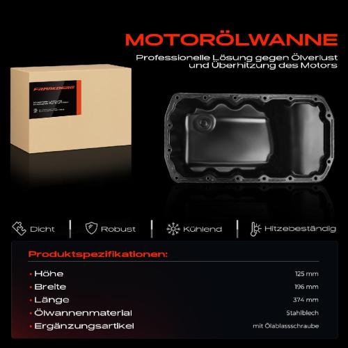 Frankberg 1x Ölwanne Motorölwanne für Citroën C3 C4 Picasso DS3 Peugeot 207 308 CC SW 508 5008 Bild Frankberg 1x Ölwanne Motorölwanne für Citroën C3 C4 Picasso DS3 Peugeot 207 308 CC SW 508 5008