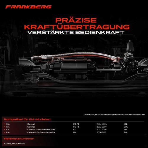 1x Seilzug Feststellbremse Vorderachse beidseitig für KIA Carens II MPV FJ UN 1.8L 2.0L Bild 1x Seilzug Feststellbremse Vorderachse beidseitig für KIA Carens II MPV FJ UN 1.8L 2.0L